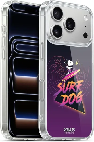 Vista 89 de Head Case Designs Funda de gel suave con licencia oficial de Peanuts Tropical Surf Snoopy Aloha Disco compatible con Apple iPhone 13 Mini Surf
