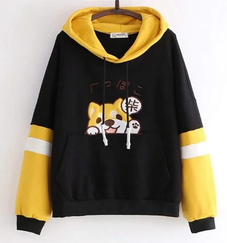 Vista 6 de Sudadera con capucha para mujeres y adolescentes, diseño animé de animales estilo cosplay