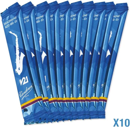 Vista 4 de Vandoren SR8125 - Cañas para saxofón alto V21 (fuerza de 2.5); Caja de 10