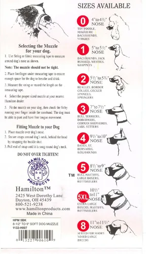 Vista 2 de Hamilton Pet & Equine Hamilton H.P. Mugz - Bozal ajustable de nailon suave de ajuste rápido, 4 a 4-1/2 pulgadas, color negro