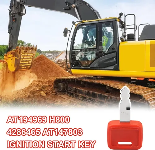 Vista 4 de Llave de encendido para excavadora H800, llaves de encendido para Jo-hn Deere Hita-chi caja excavadora Bulldozer Fiat New Ho-lland AT194969 AT147803