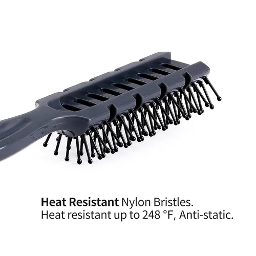 Vista 4 de PERFEHAIR Cepillo de pelo ventilado para secar con secador, peinar cabello largo, corto, fino, grueso, seco o húmedo, libre de estática y resistente