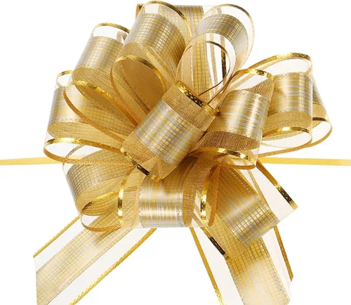 Vista 7 de MECCANIXITY 20 lazos grandes de organza de 7 pulgadas para envolver regalos, cintas de organza color negro para cestas de boda, regalos de fiesta