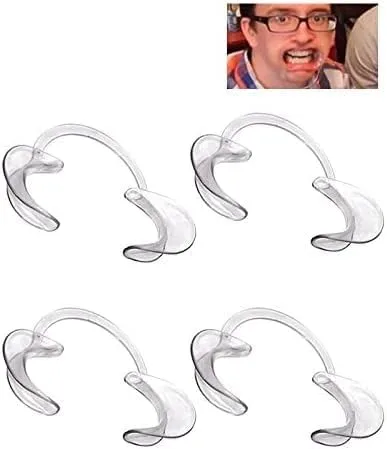 Vista 2 de 3 piezas transparentes autoclave dentales blanqueamiento de labios y mejillas retractor dentista abreboca uso repetido retractores de mejillas