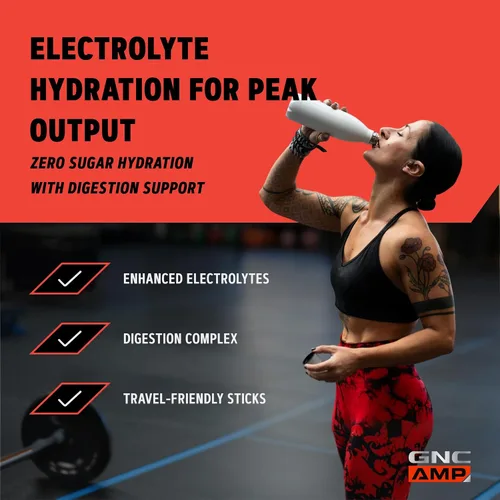 Vista 2 de GNC AMP Amplified Hydration, Acai Blueberry Granada, 20
