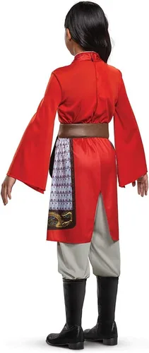 Vista 2 de Disfraz de Mulan para niñas, disfraz de héroe de la película de acción en vivo de Disney