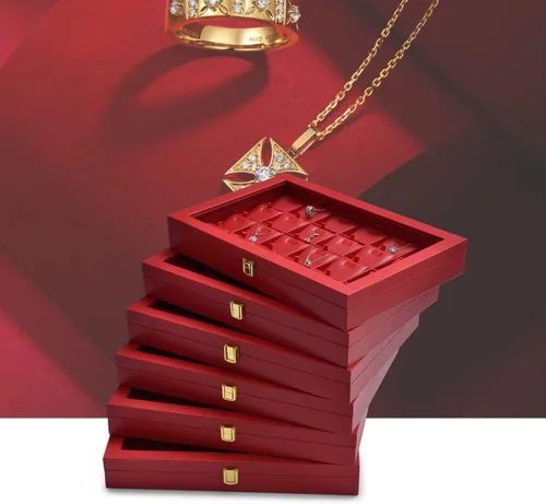 Vista 7 de Oirlv Bandeja organizadora de pulsera de cuero de lujo con tapa acrílica, vitrina de joyería, cajón de inserción, organizador de joyas para mujeres