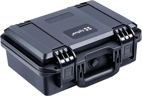 Vista 12 de Lykus HC-1410 Mini caja rígida seca con inserto de espuma, tamaño interior 5.51 x 3.54 x 1.46 pulgadas, IP66 a prueba de salpicaduras, adecuada