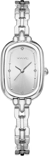 Vista 10 de Reloj de pulsera de oro vintage para mujer, pequeño reloj de cuarzo analógico ovalado con esfera de diamantes de lujo, resistente al agua. dorado