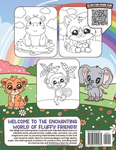 Vista 2 de Baby Animals Coloring Book