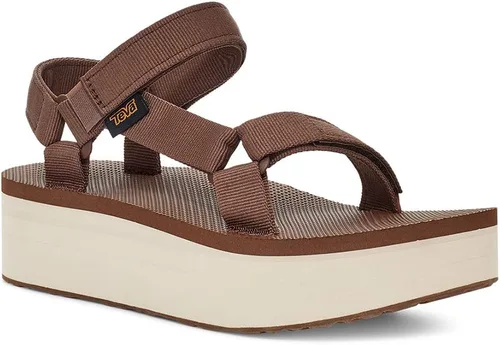 Vista 31 de Sandalia Teva de plataforma universal para mujer Balance Oliva Quemada