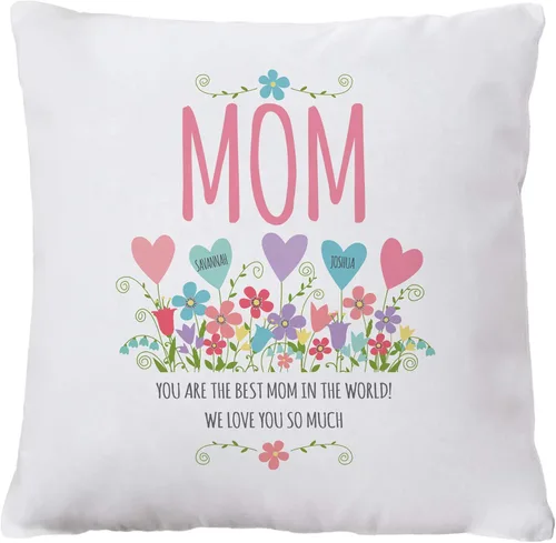 Vista 7 de Let's Make Memories Almohada personalizada – A Grandparents Love for Grandma – para ella – para ella – para ella – Cuadrado de 15 pulgadas