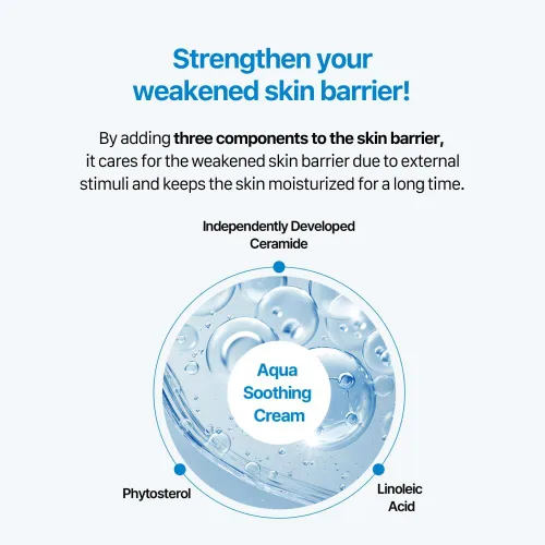 Vista 6 de Real Barrier Crema Facial de Ácido Hialurónico Aqua Calmante 1.7 Fl.Oz. 50ml Crema Facial para Alivio del Enrojecimiento para Piel Sensible