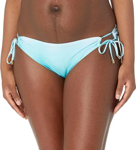 Vista 14 de La Blanca Parte inferior de bikini hipster con lazo lateral para mujer Negro/ Luces de la ciudad