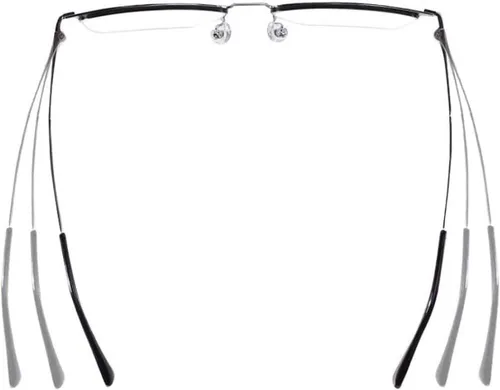 Vista 4 de Lentes de repuesto para patillas, marco, brazos, piernas, accesorios para gafas, pies con marco y vidrio, gris oscuro