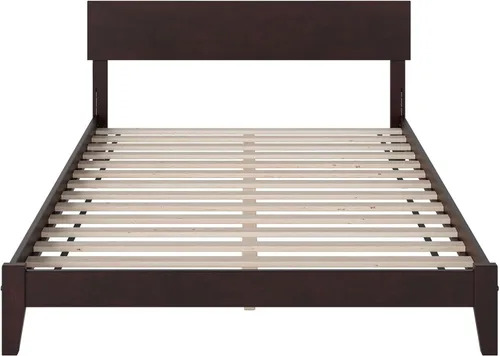 Vista 7 de AFI, Orlando - Cama King con plataforma de madera de perfil bajo, color espresso