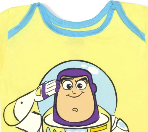 Vista 6 de Disney Toy Story Buzz Lightyear and Woody - Conjunto de 3 piezas para niños recién nacidos y bebés, color azulverde lima