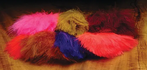Vista 11 de Hareline Marabou Strung Blood Quills 1 OZ Paquete