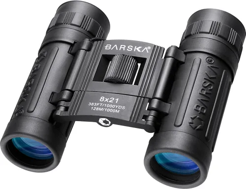 Vista 8 de Barska Lucid View Compact Binoculars – Fully Coated Roof Prism, Center Focus, Lightweight Outdoor Binoculars for Bird Watching, Hiking, and Travel