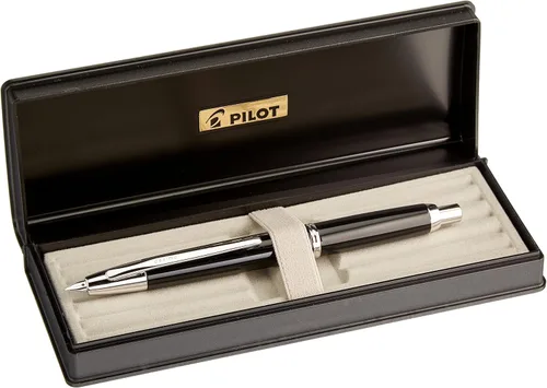 Vista 2 de Pilot Pluma estilográfica Decimo sin tapa, cuerpo negro, punta M (FCT-15SR-B-M)