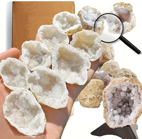 Vista 11 de Colección de 100 piedras preciosas de cristal natural, muestras mixtas de minerales crudos, incluyendo cuarzo, amatista y más para curación