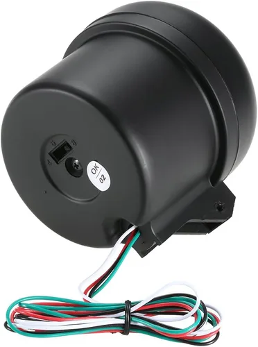 Vista 6 de 3.75 pulgadas de coche universal negro tacómetro blanco luz de cambio entre 0-8000 RPM, solo para vehículos de gasolina de 12 V