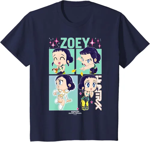 Vista 44 de Kpop Demon Hunters Zoey Camiseta Oficialmente Autorizada