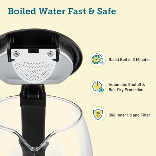 Vista 6 de COSORI Air Fryer Pro LE - Freidora de aire de 5 cuartos de galón, comidas rápidas y fáciles, hasta 450 ℉, silenciosa, 85% y hervidor eléctrico, olla