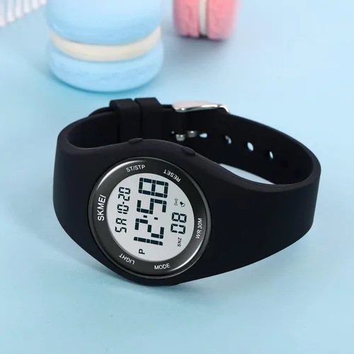 Vista 3 de FANMIS Moda mujeres hombres reloj deportivo digital estudiante electrónico al aire libre reloj deportivo militar multifunción luminoso impermeable