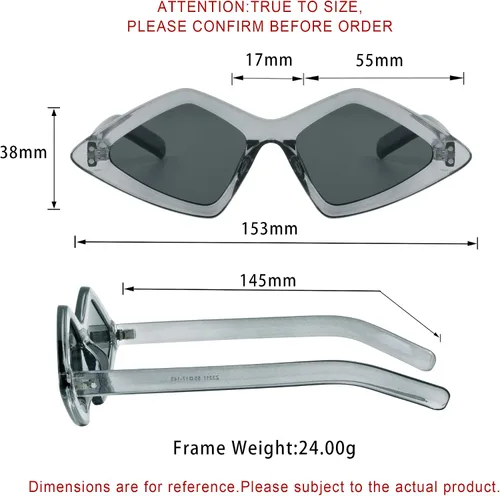 Vista 2 de LifeArt Gafas de sol multifunción de gran tamaño, protección UV400, retro para hombresmujeres