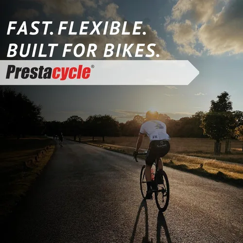Vista 6 de Prestaflator - Inflador de neumáticos para bicicleta, herramienta de compresor de aire Presta & Schrader, funciona con neumáticos sin cámara