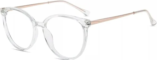 Vista 10 de Firmoo Oversize Blue Light Blocking Glasses for Women/Men, Anti Glare Anti Eyestrain, Chic Round Computer Glasses Unisex