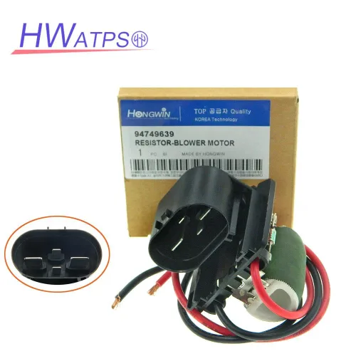 Vista 2 de HWATPS 13427161 - Resistencia del motor del ventilador del radiador compatible con Chevy Chevrolet Cruze 1.4L 1.8L 2011-2016 Buick Verano 2.4L