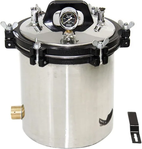 Vista 8 de Esterilizador de vapor eléctrico con autoclave con calefacción, 4.7 galones (18L), recipiente a presión de carcasa de acero inoxidable