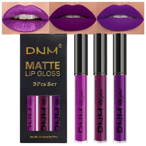 Vista 14 de AMY'S DIARY Juego de 3 Lápices Labiales Líquidos Mate Rojo Brillante, Tinte de Labios de Larga Duración 24 Horas Impermeable, Juego de Regalo de 05