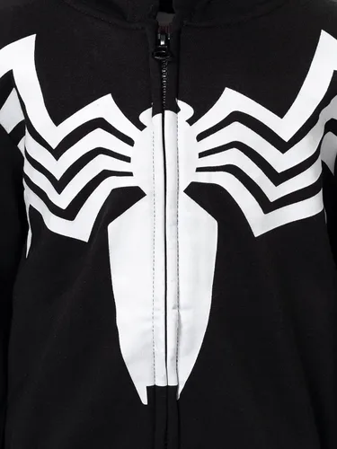 Vista 5 de Marvel Spider-Man Spider-Verse Venom - Sudadera con capucha y cremallera para niños pequeños y grandes
