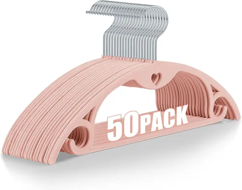 Vista 18 de Perchas de terciopelo para ropa, paquete de 30 unidades sin protuberancias ultrafinas que ahorran espacio, gancho giratorio de 360 grados resistente