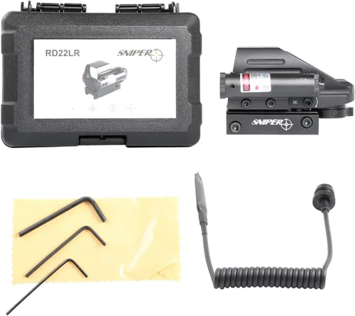 Vista 7 de RD22LR - Combo láser de punto rojo holográfico para mira de pistola de Airsoft
