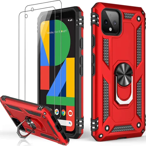 Vista 34 de LUMARKE para Google Pixel 3A XL - Funda con protector de pantalla, funda protectora grado militar probada contra caídas de 16 pies con soporte