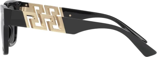 Vista 2 de Versace Gafas de sol para hombre marco negro lentes gris oscuro 2047in