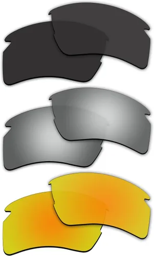 Vista 2 de 3 pares de lentes polarizadas de repuesto para gafas de sol Oakley Flak 2.0 XL P18