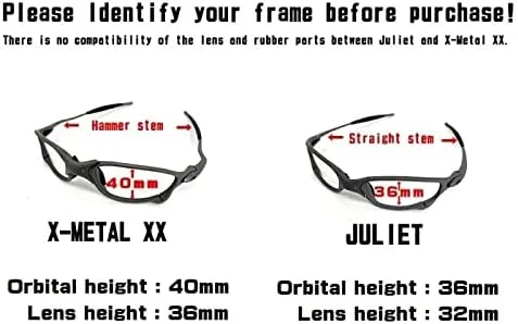 Vista 8 de LINEGEAR Lentes de repuesto HD para Oakley Juliet - no polarizadospolicarbonato