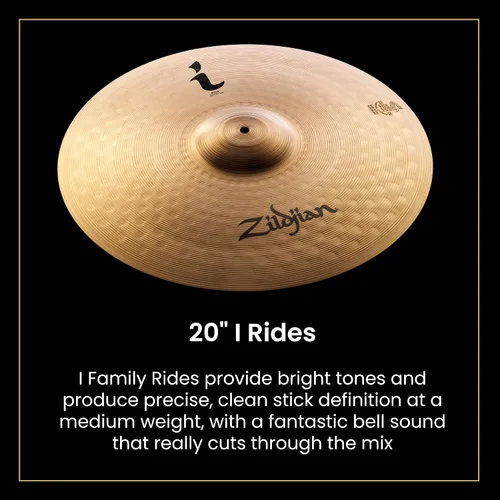 Vista 6 de Zildjian ILHPRO I Pro Gig - Paquete de platillos con bolsa de platillo, baquetas y paño de pulido Austin Bazaar