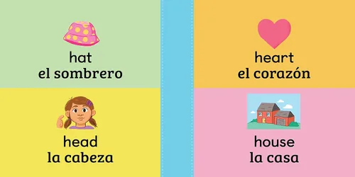 Vista 5 de 100 First Words for Toddlers English-Spanish Bilingual 100 primeras palabras para niños pequeños Inglés - Español Bilingüe