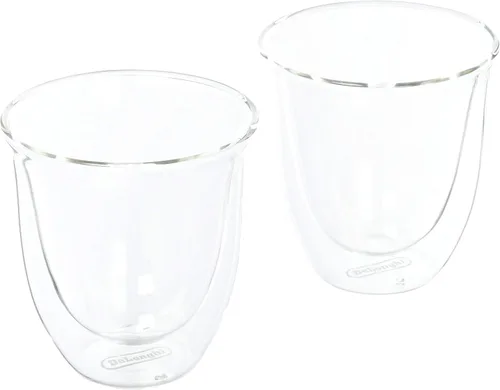 Vista 6 de De'Longhi Cafetera combinada todo en uno y máquina de café espresso + espumador de leche ajustable avanzado, negro y vasos de capuchino 513214601