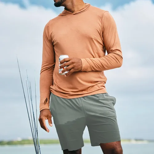 Vista 20 de Free Fly Pantalones cortos Breeze para hombre, entrepierna de 8 pulgadas, de secado rápido, ligeros, con protección solar UPF 50+