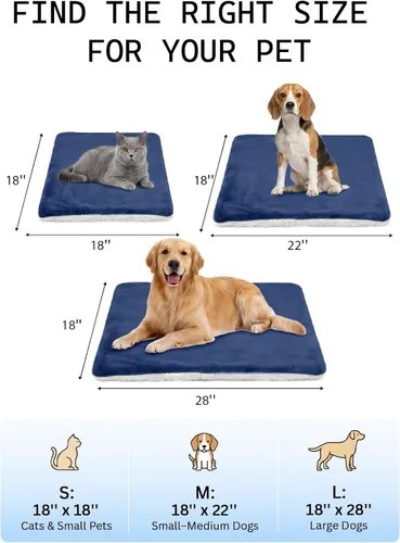 Vista 5 de Rest-Eazzzy - Almohadilla térmica para mascotas para gatos, impermeable, antimordeduras Azul