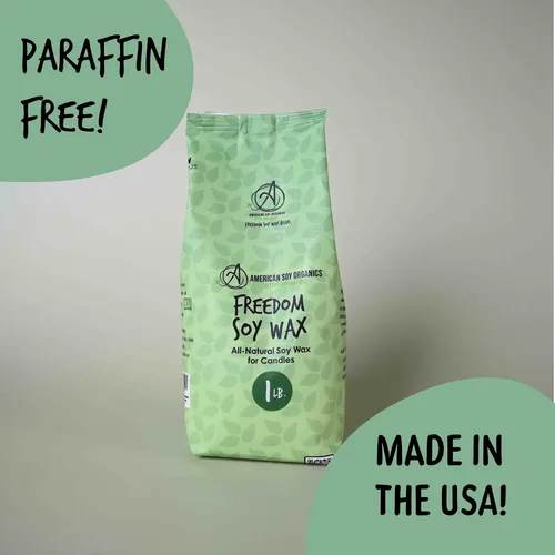 Vista 6 de American Soy Organics - Cuentas de cera de soja Freedom de 1 libra para hacer velas - Cuentas de cera para microondas - Suministros prémium