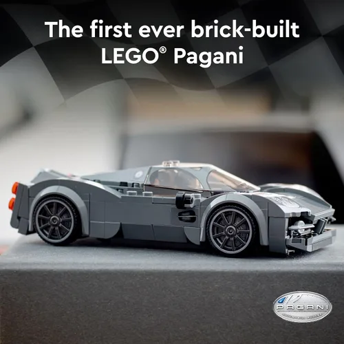 Vista 2 de LEGO Speed Champions Pagani Utopia 76915 Set de Construcción de Modelo de Juguete de Auto de Carrera, Hipercoche Italiano, Vehículo de Carrera
