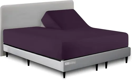 Vista 18 de SGI bedding Sábana bajera ajustable Queen Split Top de 28 pulgadas con cabezal flexible SOLO 100% algodón egipcio 1000 hilos Sábana bajera Flex Top